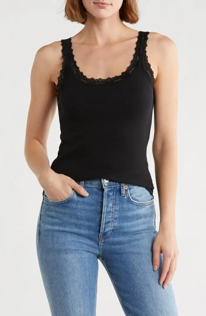 Leith Lace Trim Tank | Nordstromrack | Nordstrom Rack
