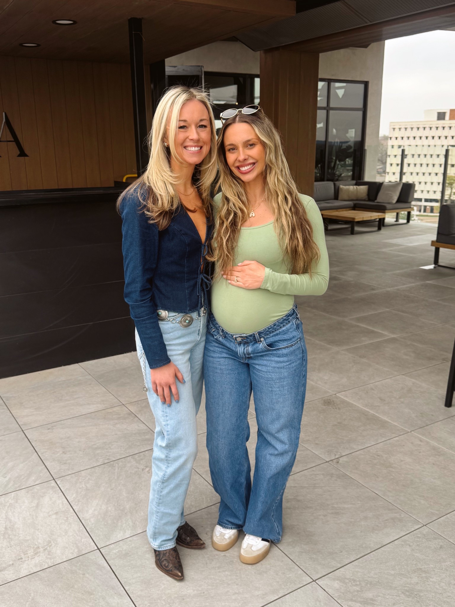I sized up a few sizes in the jeans - but they’re the only ones I wear for pregnancy! 

#LTKBump #LTKStyleTip