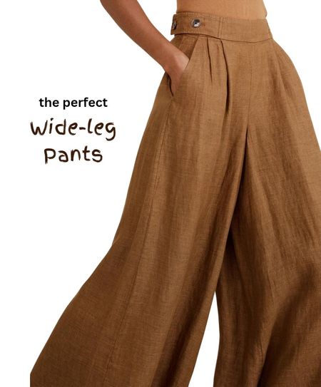 These linen wide-leg pants are a Spring/Summer must-have! They are super versatile and perfect for both work and play. Fit TTS, come in 3 colors, and in multiple lengths including Tall! 

#LTKworkwear #LTKSeasonal #LTKstyletip