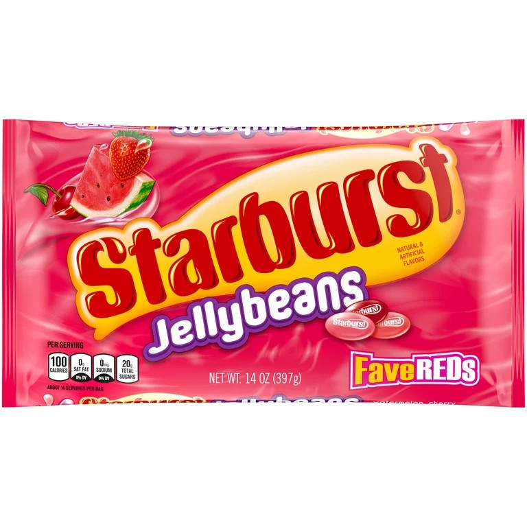Starburst FaveREDs Jelly Beans Chewy Candy - 14 oz - Walmart.com | Walmart (US)