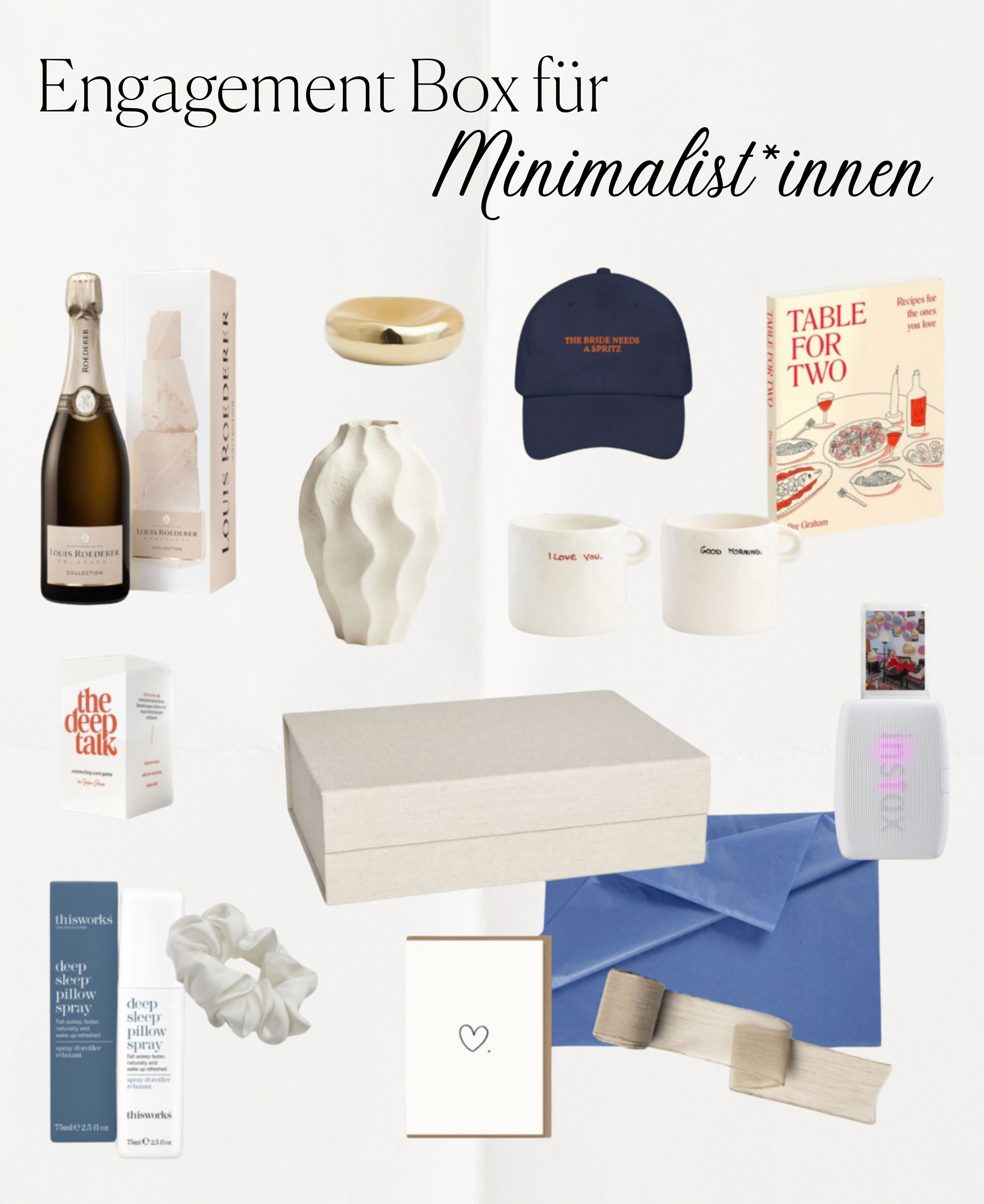 GIFT | ENGAGEMENT BOX FOR THE MINIMALISTIC BRIDE TO BE ✨ 

 #LTKdeutschland #LTKwedding #LTKgiftguide