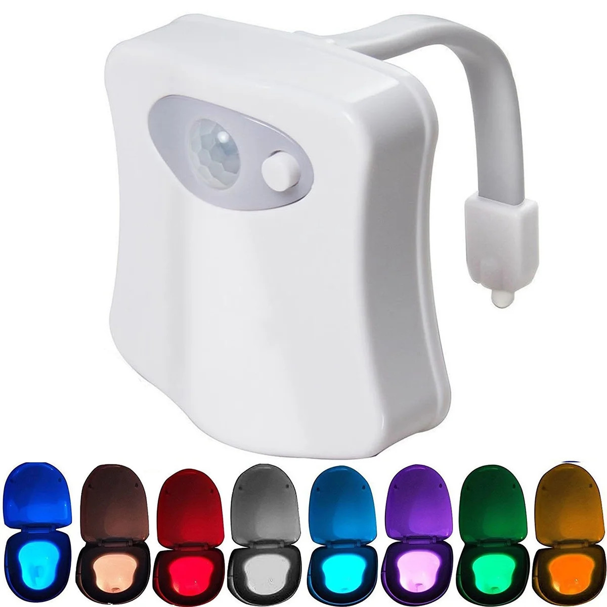 16-Color Toilet Night Light, Motion Activated Detection Bathroom Bowl Lights, Unique & Funny Birt... | Walmart (US)