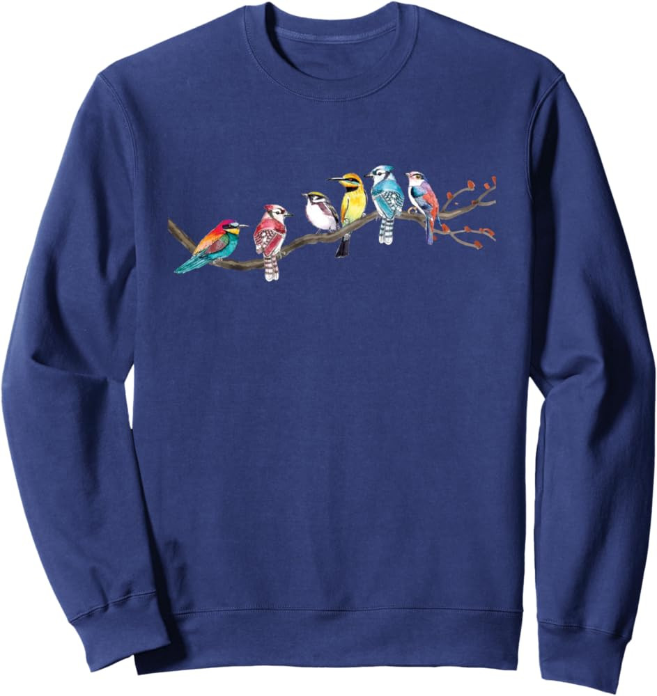 Birds On A Branch - Birding Bird Watching Bird Watcher Sweatshirt | Amazon (US)