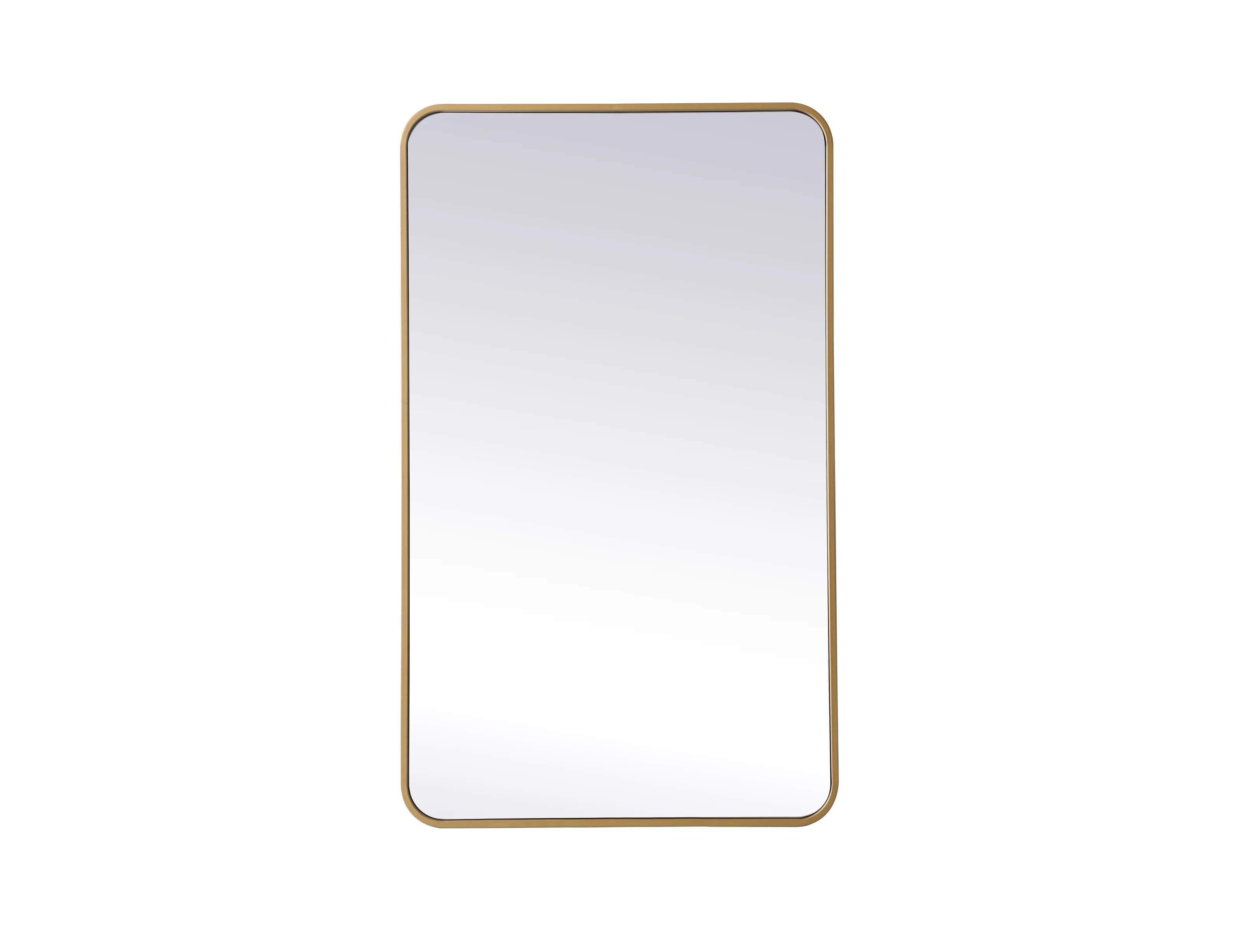 Sabine Metal Rounded Rectangle Wall Mirror | Wayfair North America