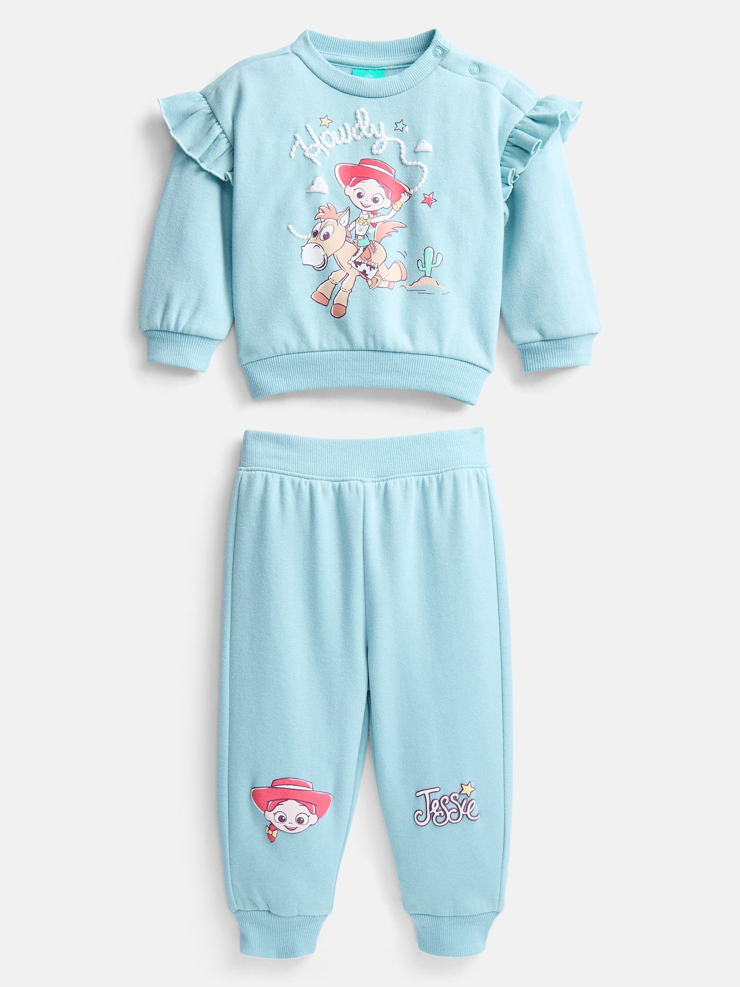 Toy Story Jesse Baby Girls Fleece Sweatshirt and Pants Set, 2 Piece, Sizes 0/3M-24M | Walmart (US)