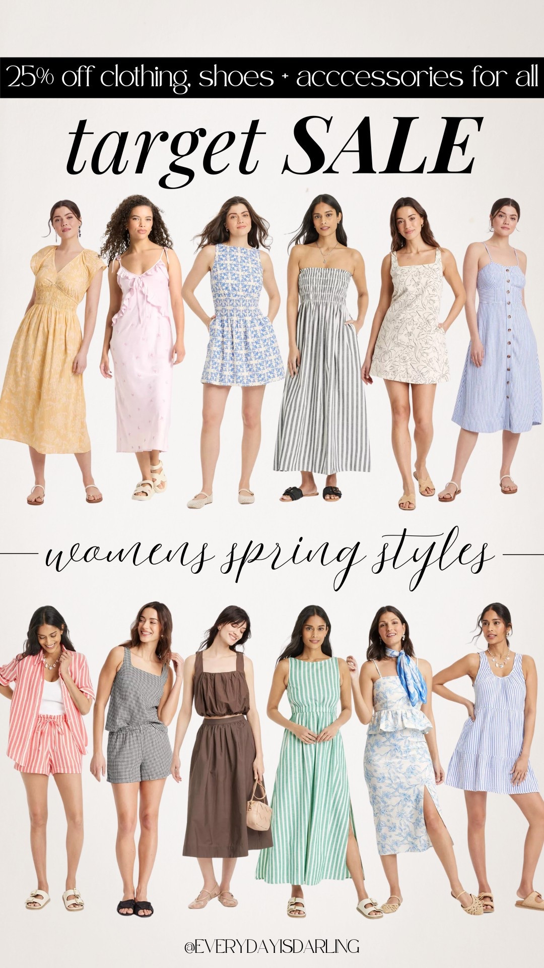 Spring style steal alert! Target has 25% off clothing for EVERYONE, and I’ve rounded up the cutest women’s spring fashion finds you don’t want to miss! From flowy florals to versatile 2 piece sets, it’s all giving add to cart vibes!



#TargetStyle #SpringFashion #LTKSpring #LTKSale #WomensStyle #TargetFinds #SpringWardrobeRefresh #LTKUnder50

#LTKSaleAlert
