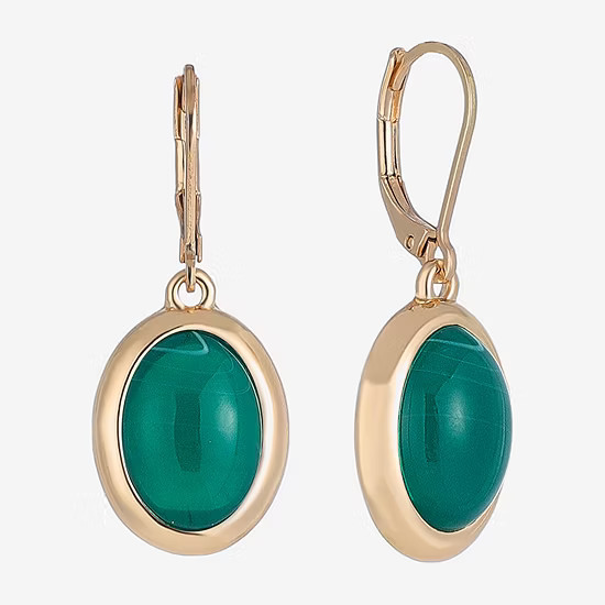 new!Monet Jewelry Gold Tone Womens Oval Drop Earrings | JCPenney