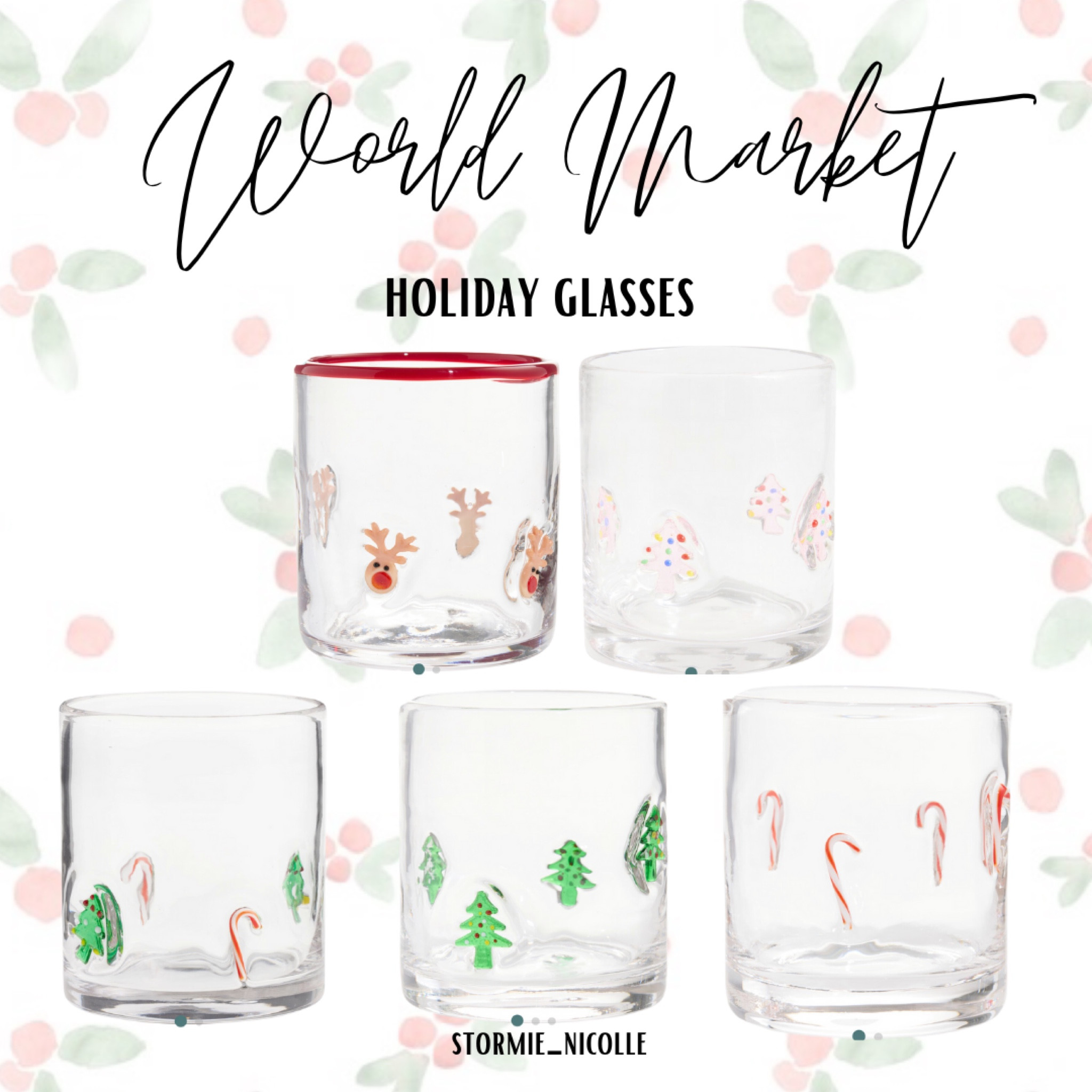 World Market’s holiday glasses!!!🎄🩷

#LTKParties #LTKSeasonal #LTKHome