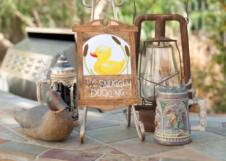 DIY Printable Sunggly Duckling Pub Sign - Rapunzel Tangled Party - Etsy | Etsy (Global)