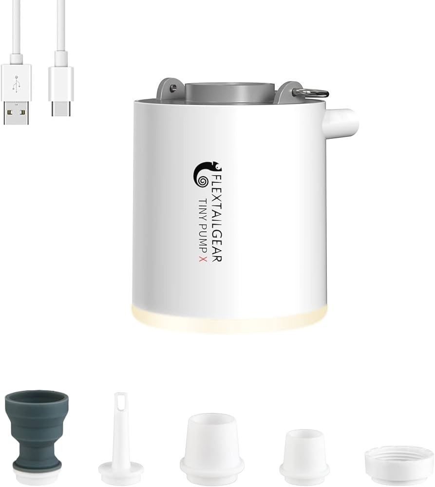 FLEXTAILGEAR Tiny Pump X Portable Air Pump+ Camping Light Ultra-Mini Air Pump with 1300mAh Batter... | Amazon (US)