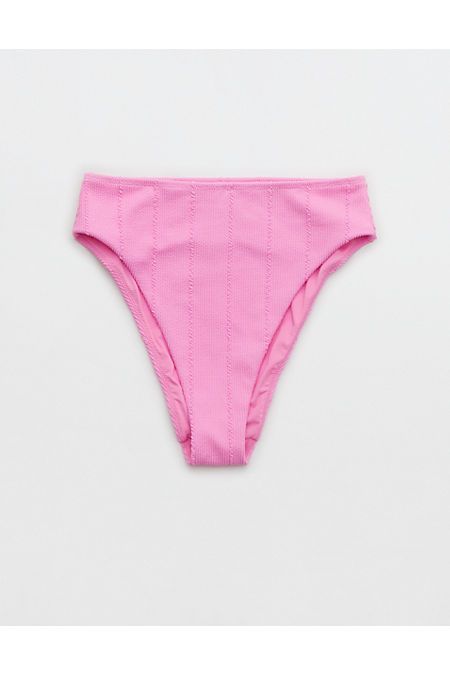 Aerie Crinkle High Cut Cheeky Bikini Bottom | American Eagle Outfitters (US & CA)