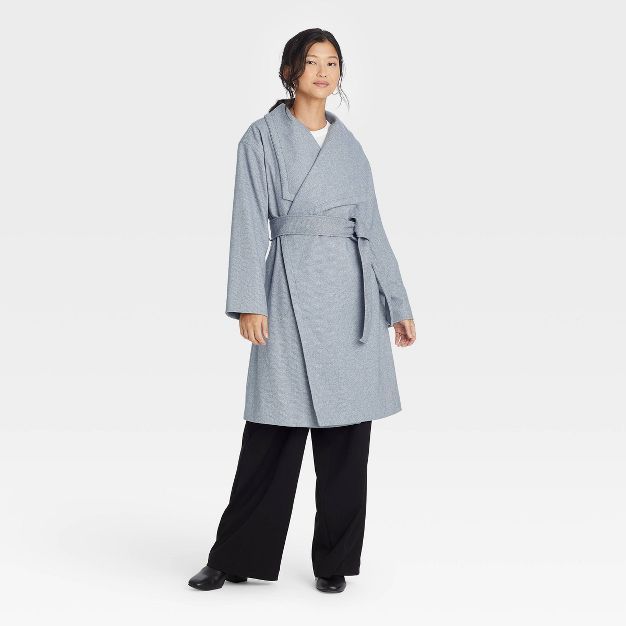 Women's Knit Wrap Coat - A New Day™ | Target