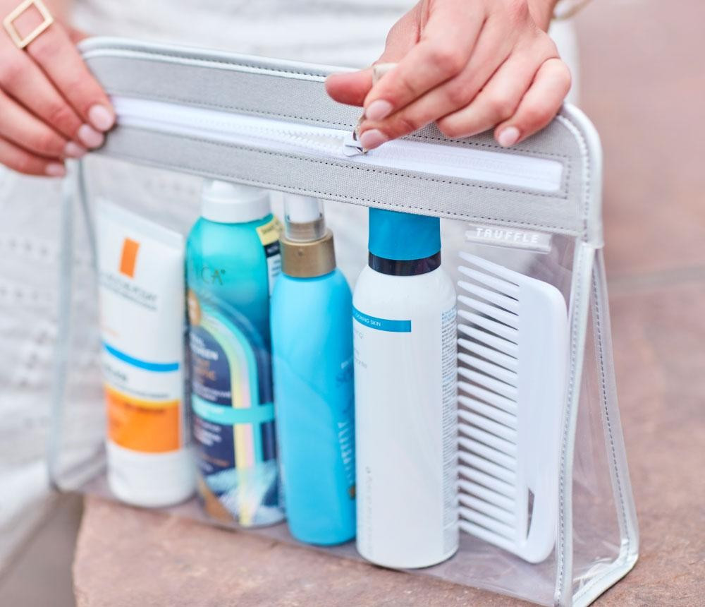 Clarity Pouch Large | TRUFFLE