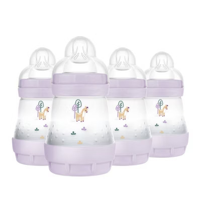 MAM Easy Start Anti-Colic Baby Bottle - Purple - 5oz/4pk | Target