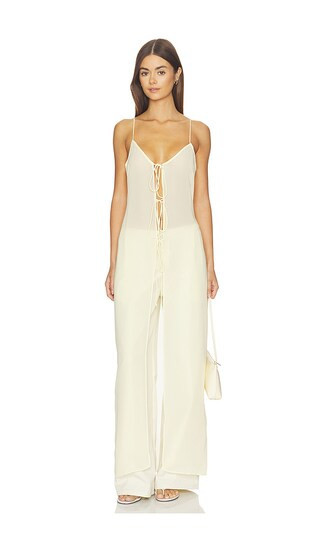 LIONESS Dune Maxi Dress in Yellow. - size XS | Revolve Clothing (Global)