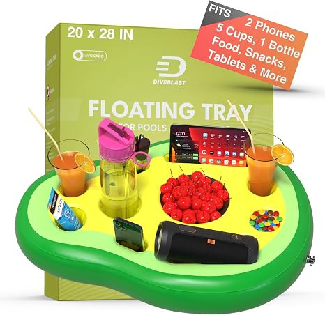 Premium Floating Drink Holder for Pool, Hot Tub Accessories for Adults - Holds Up to 50 LBS - Fun... | Amazon (US)