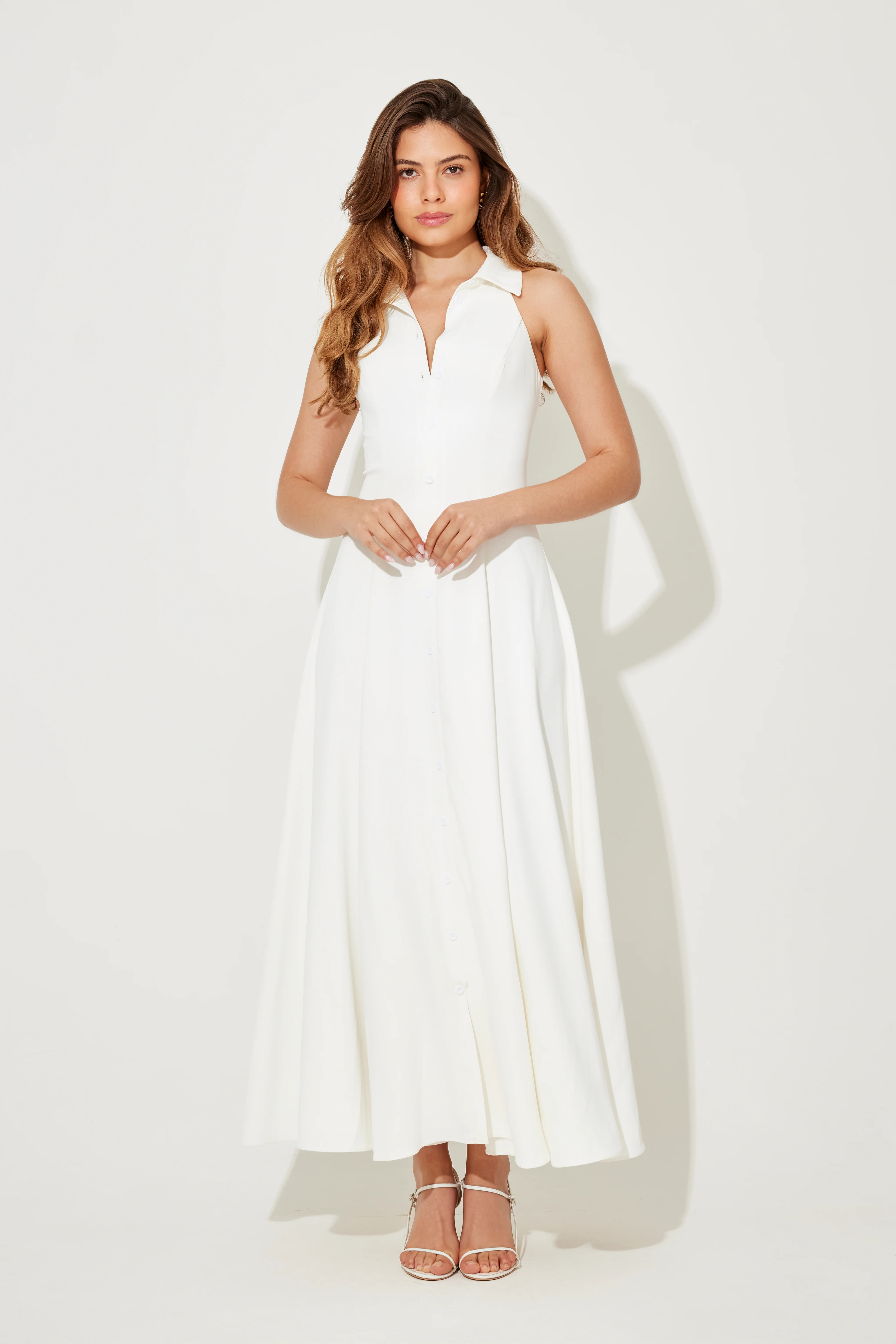 The Ultimate Muse Flowy Collar Maxi Dress | Odd Muse