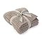 Barefoot Dreams Women's CozyChic Ribbed Throw, Sand, Tan, One Size | Amazon (US)