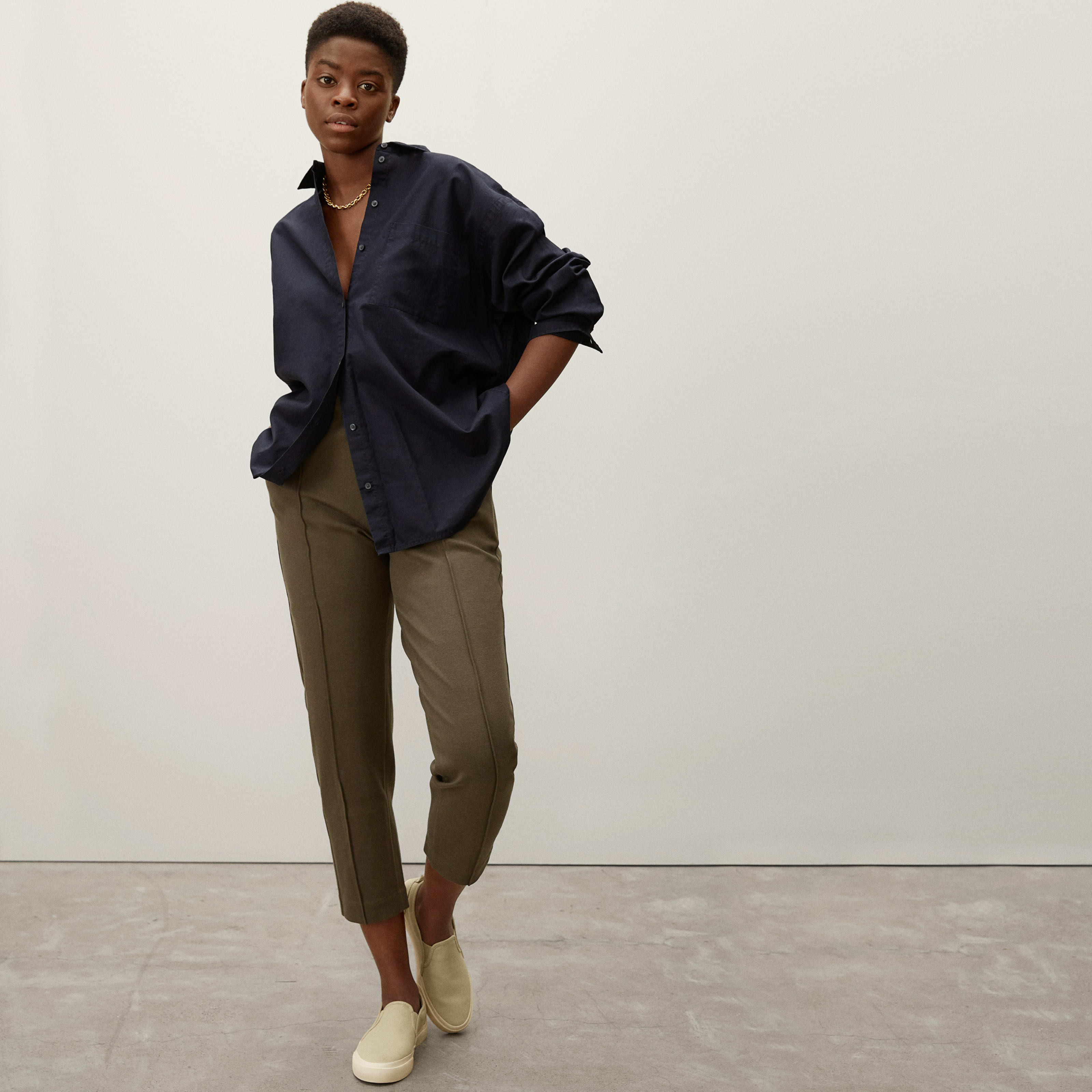 Women's Dream Pant by Everlane in Dark Forest, Size XXS | Everlane