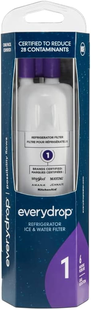 everydrop by Whirlpool Ice and Water Refrigerator Filter 1, EDR1RXD1, Single-Pack , Purple | Amazon (US)
