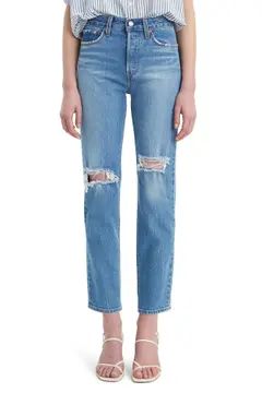 Wedgie Icon Fit Ripped Straight Leg Jeans | Nordstrom