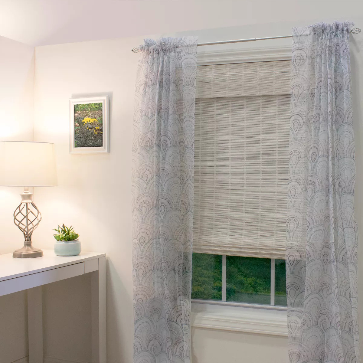 Radiance Bayshore 27-in Cordless White Roman Shade | Target