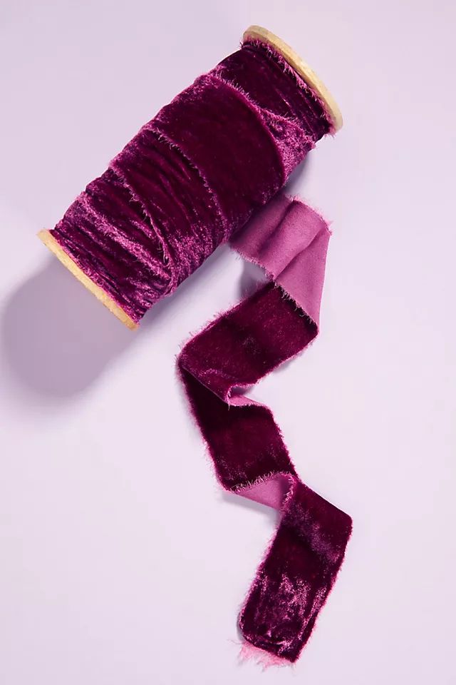 Frayed Velvet Ribbon | Anthropologie (US)