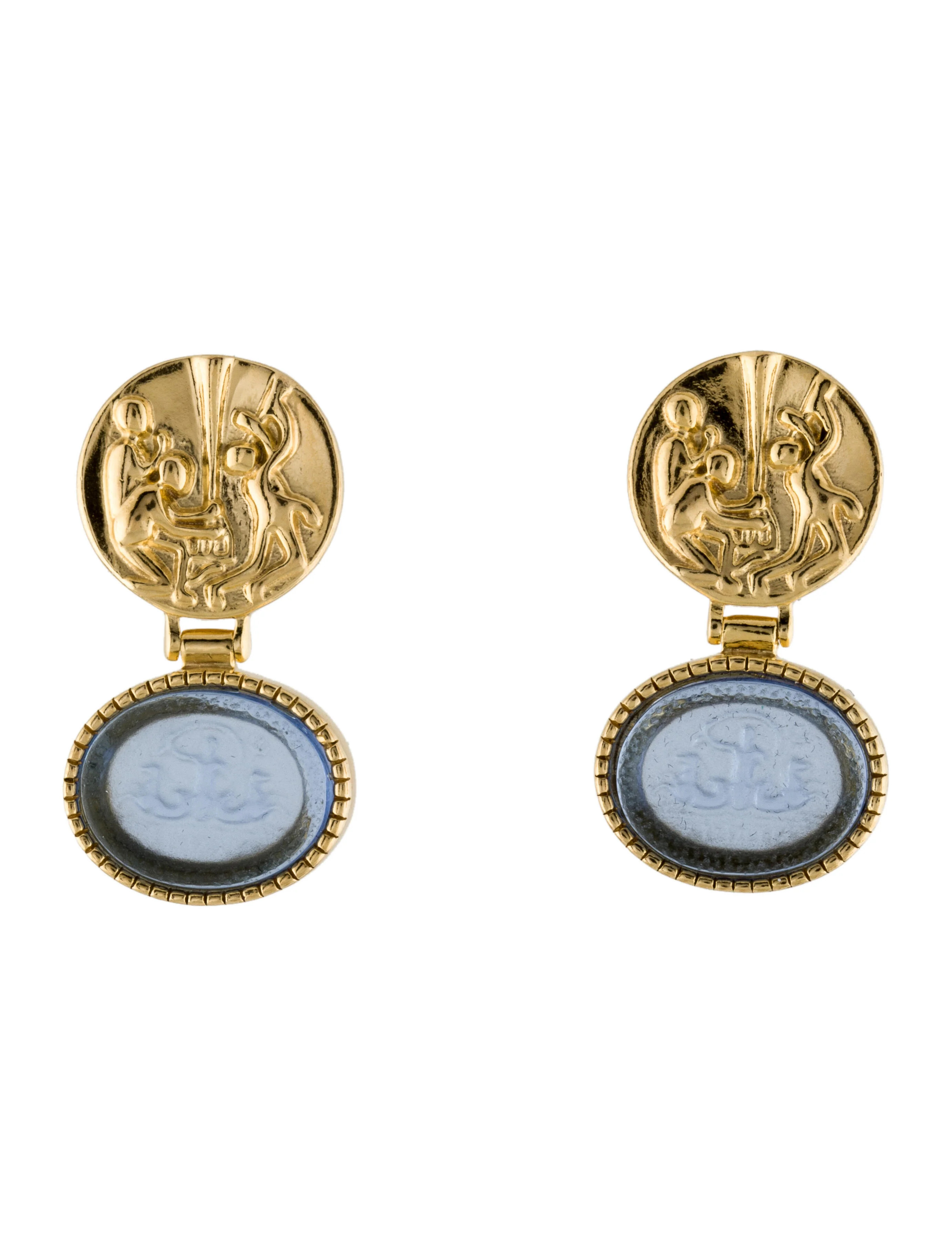 Glass Drop Earrings | The RealReal