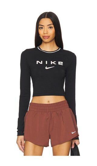 Slim Crop Tee in Black | Revolve Clothing (Global)