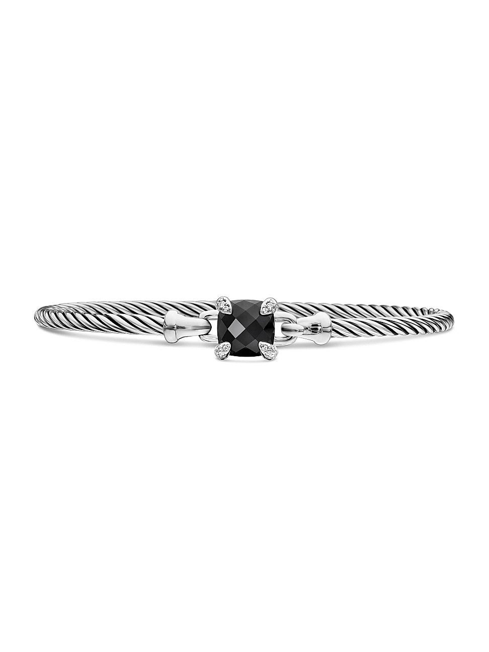 Women's Chatelaine Bracelet with Pavé Diamonds - Black Onyx - Size Small | Saks Fifth Avenue