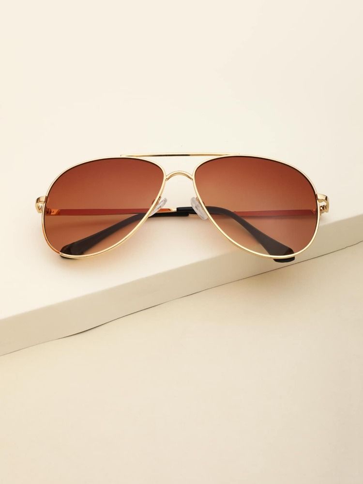 Top Bar Tinted Lens Sunglasses | SHEIN