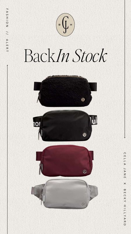 Lululemon belt bags back in stock! 

#LTKstyletip #LTKitbag #LTKGiftGuide