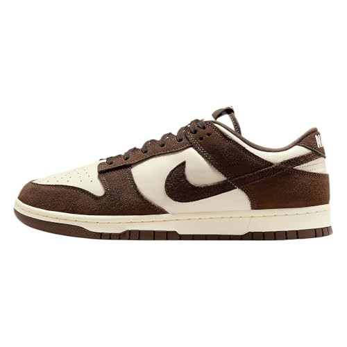 Nike Dunk Low Retro SE Leather/Suede Men's Shoes (FQ8249-104, Pale Ivory/Pale Ivory/Baroque Brown) Size 8.5 | Amazon (US)