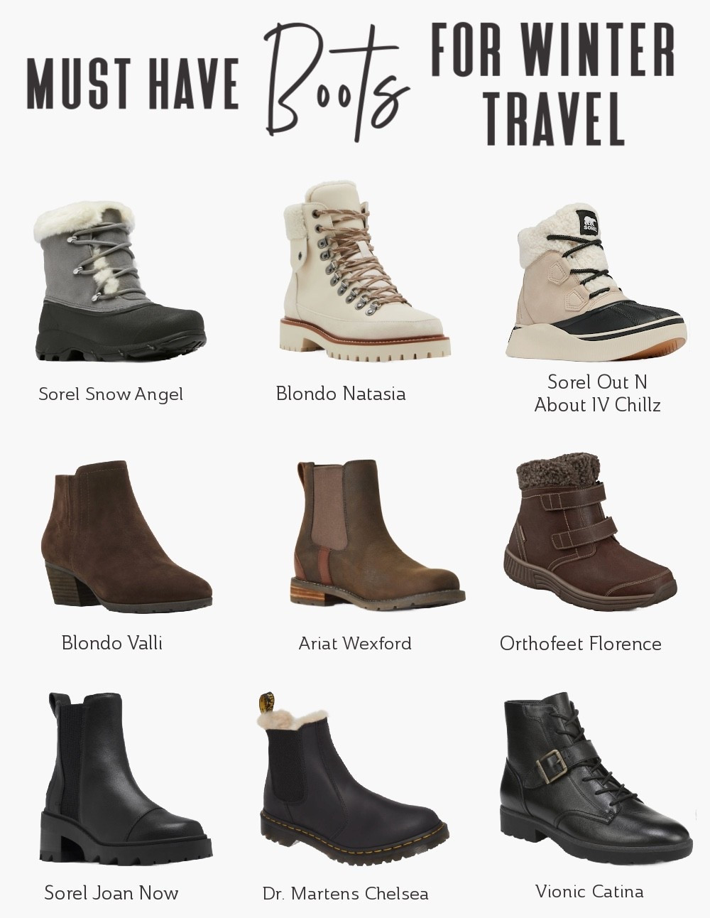 Cold, wet weather = the right boots are a must. Whether you’re navigating airports, cobblestone streets, or countryside trails, comfort and weatherproofing matter.

This season’s most-loved styles are warm, stylish, and versatile, perfect for everything from flights to sightseeing to dinner. Bonus: they pair effortlessly with jeans, leggings, and dresses!

Travel Boots, Waterproof Boots, Winter Boots, Winter Outfits, Stylish Boots, Winter Shoes, Chelsea Boots, JetSetter Style 

#LTKTravel #LTKShoeCrush #LTKSeasonal