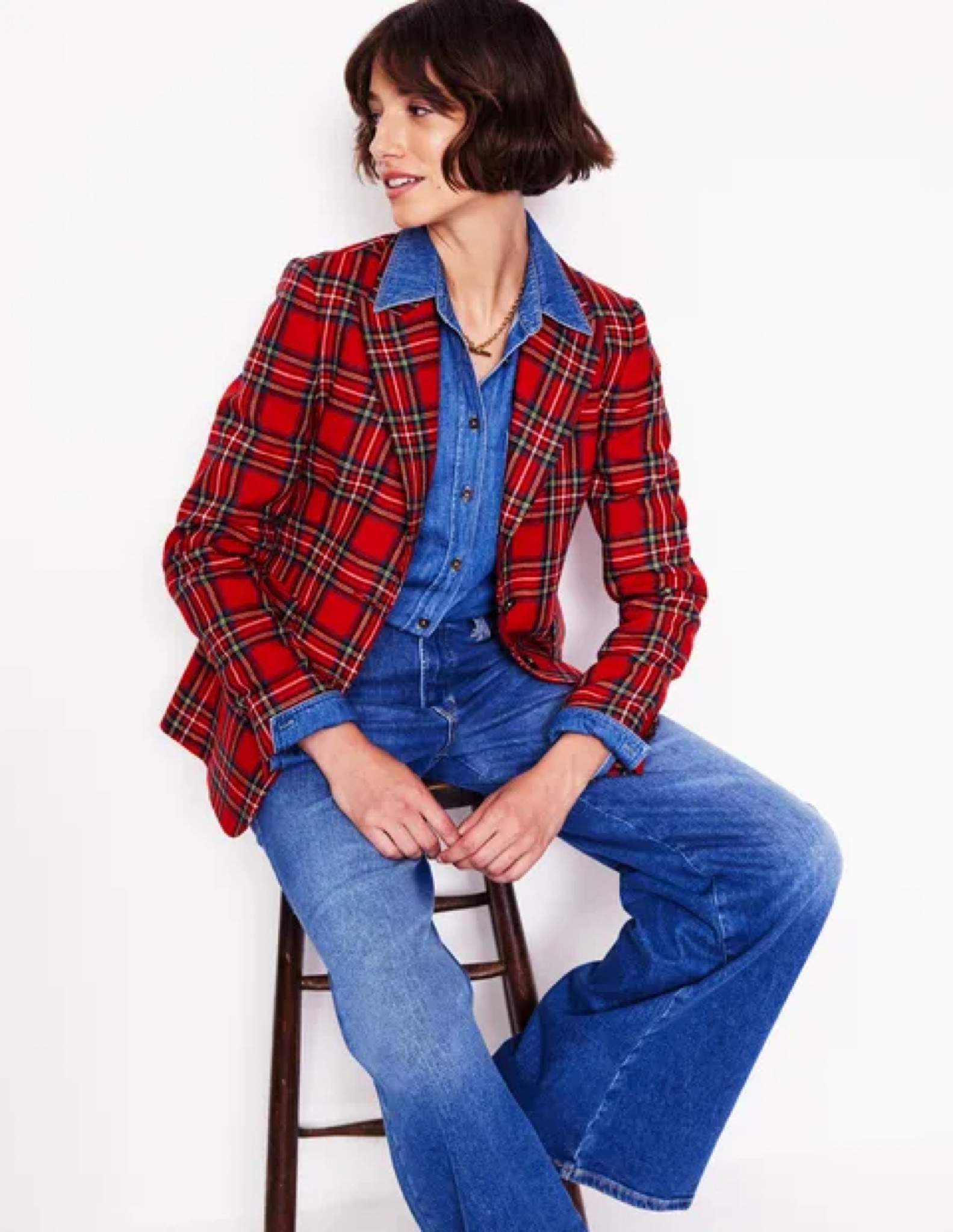 Brighten up your denims this autumn with a classic tartan blazer

#tartan #aw24 #blazer

#LTKover50style #LTKmidsize #LTKautumn