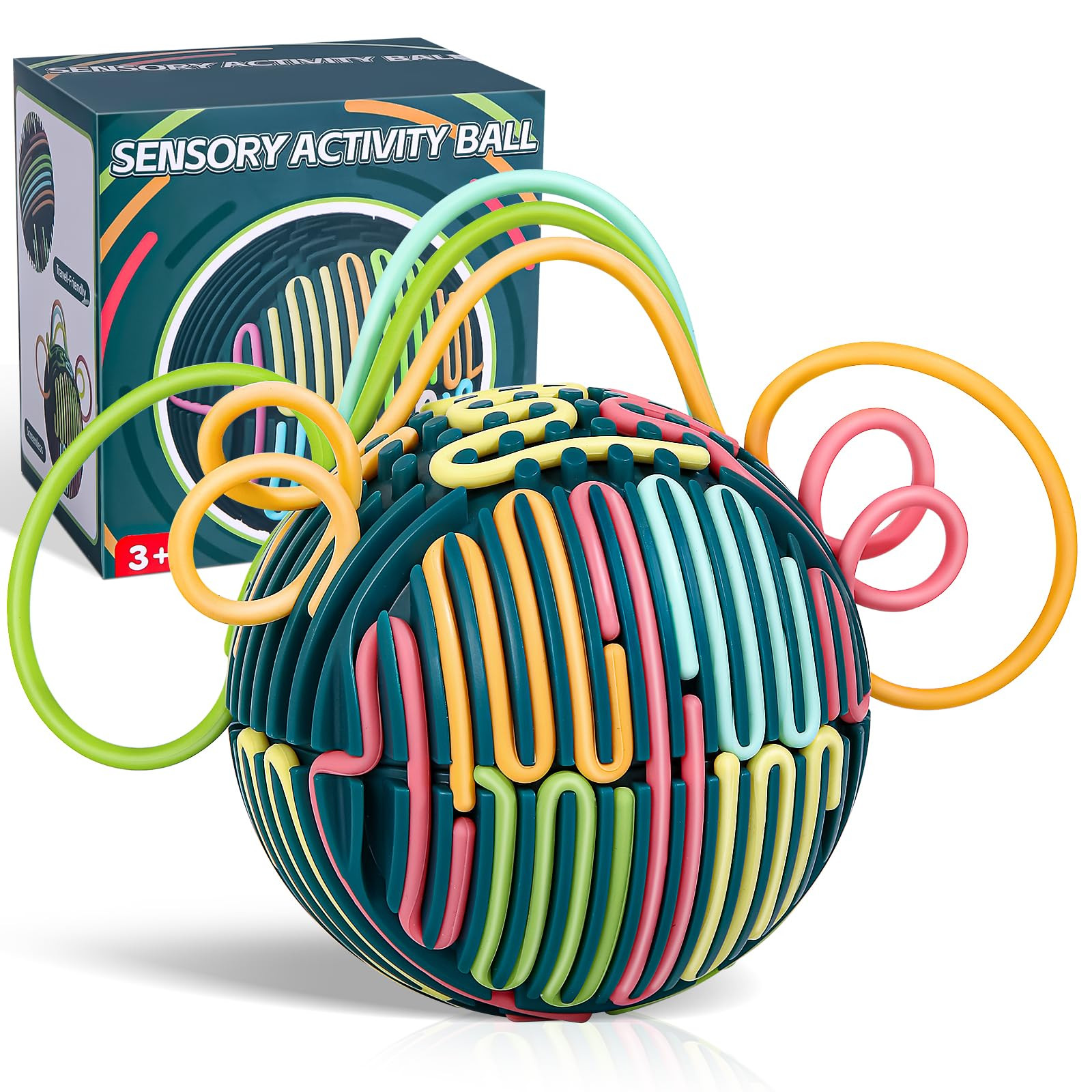 Gigilli Sensory Activity Ball Board with 24 Strings, Sensory Toys for Kids 5-7 8-12 with Autism A... | Amazon (US)