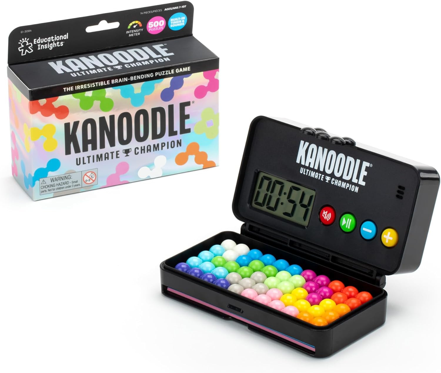 Educational Insights Kanoodle Ultimate Champion - 3D Brain Teaser Puzzle with Timer, Handheld Tra... | Amazon (US)