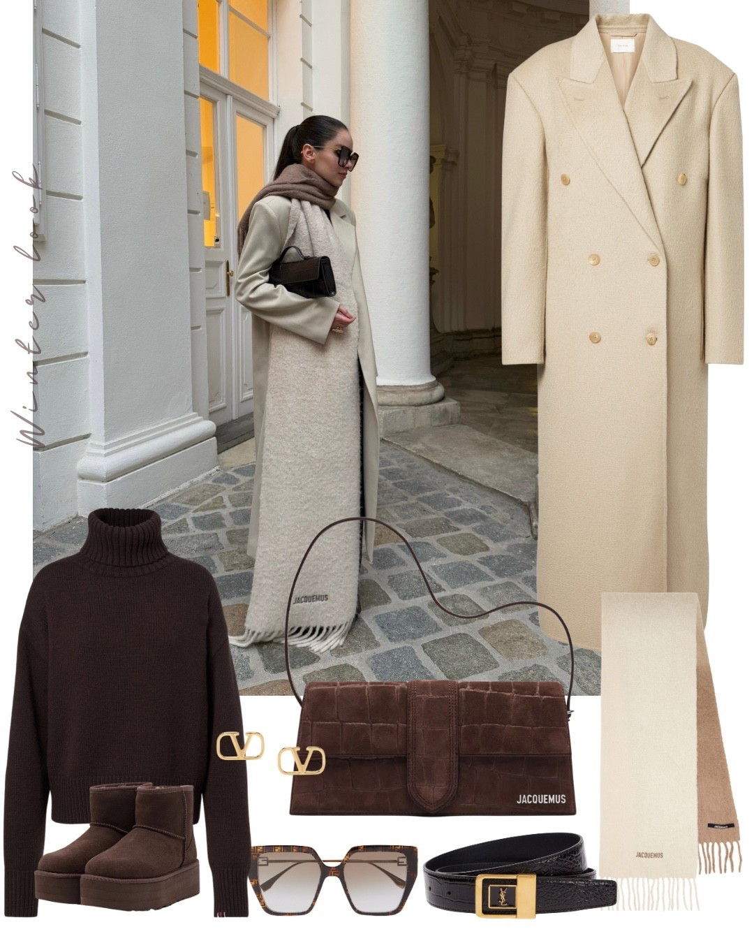 winter look in brown and beige


coat, maxicoat, bag, scarf, wool scarf, moodboard, uggs, Jacquemus, winter coat, jumper, turtleneck sweater, highneck, wool, chocolate brown

#LTKwinter #LTKstyletip #LTKeurope