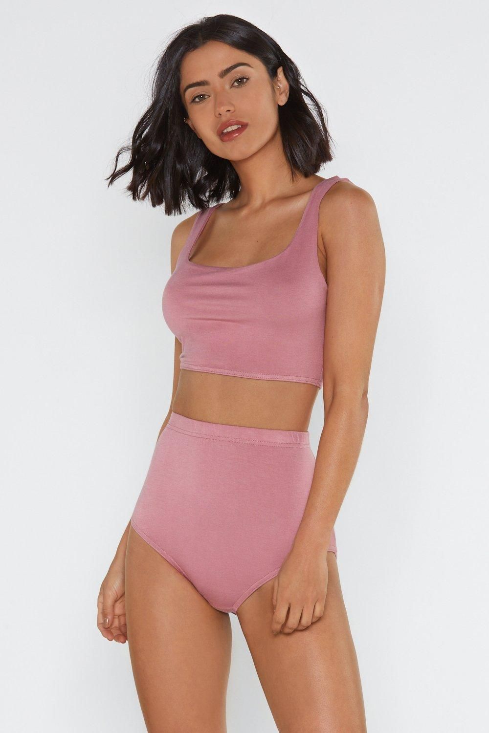 Never Two Part Bra Top and Panty Shorts Set | NastyGal (US & CA)