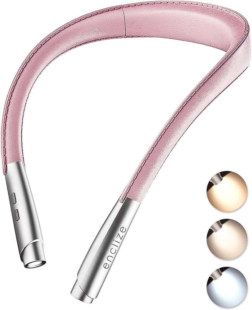 enclize LED Neck Reading Light, Book Light for Reading at Night in Bed, 3 Colors, Stepless Dimmin... | Amazon (US)
