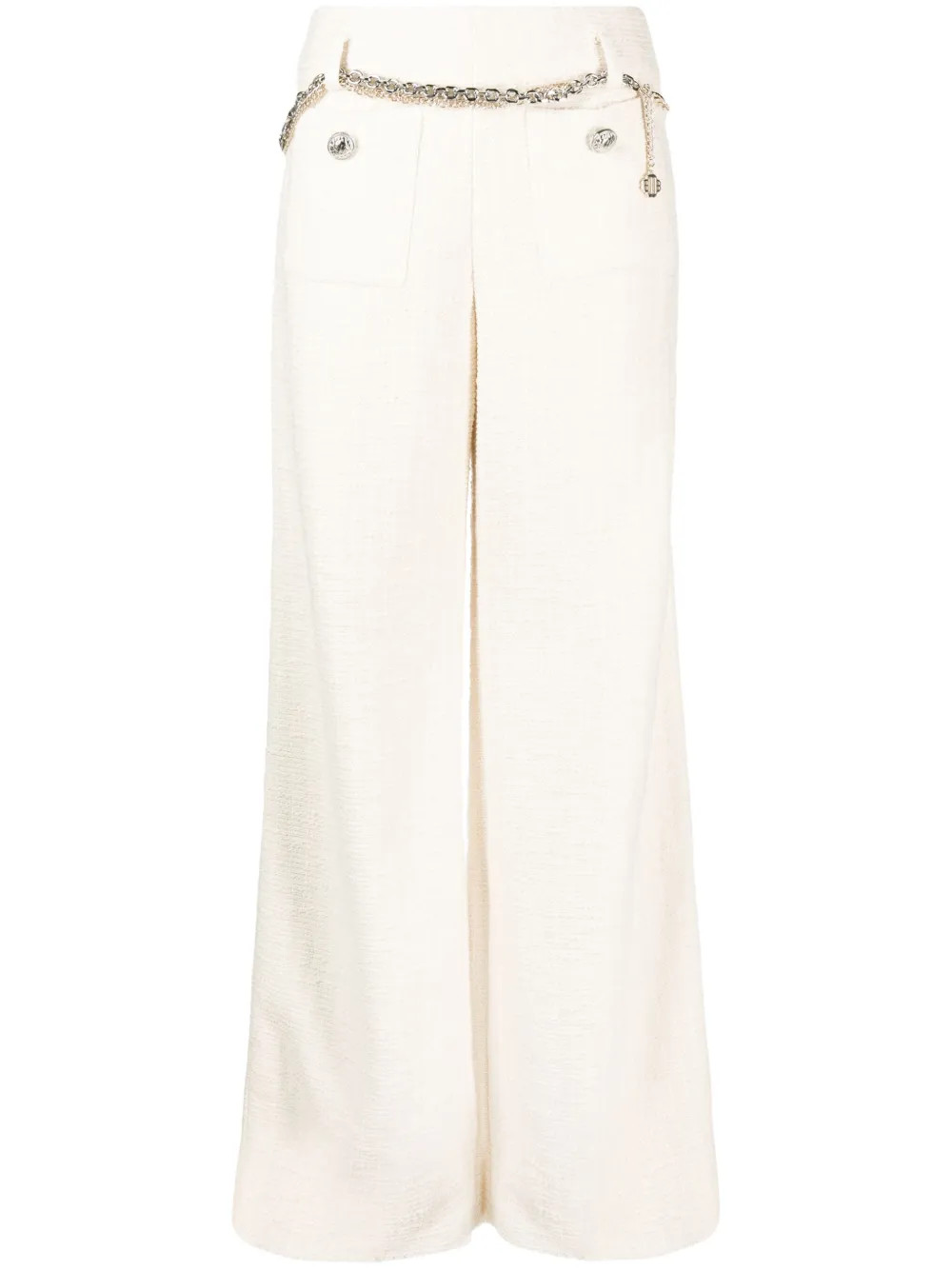 Maje wide-leg Tweed Trousers - Farfetch | Farfetch Global