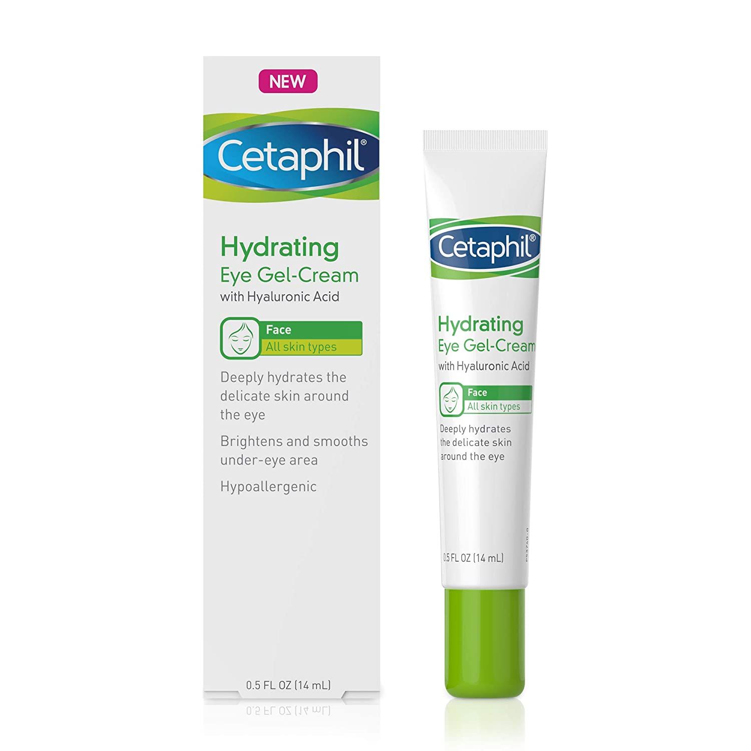CETAPHIL Hydrating Eye Gel-Cream,With Hyaluronic Acid,0.5 Fl Oz,Brightens And Smooths Under Eyes,... | Amazon (US)