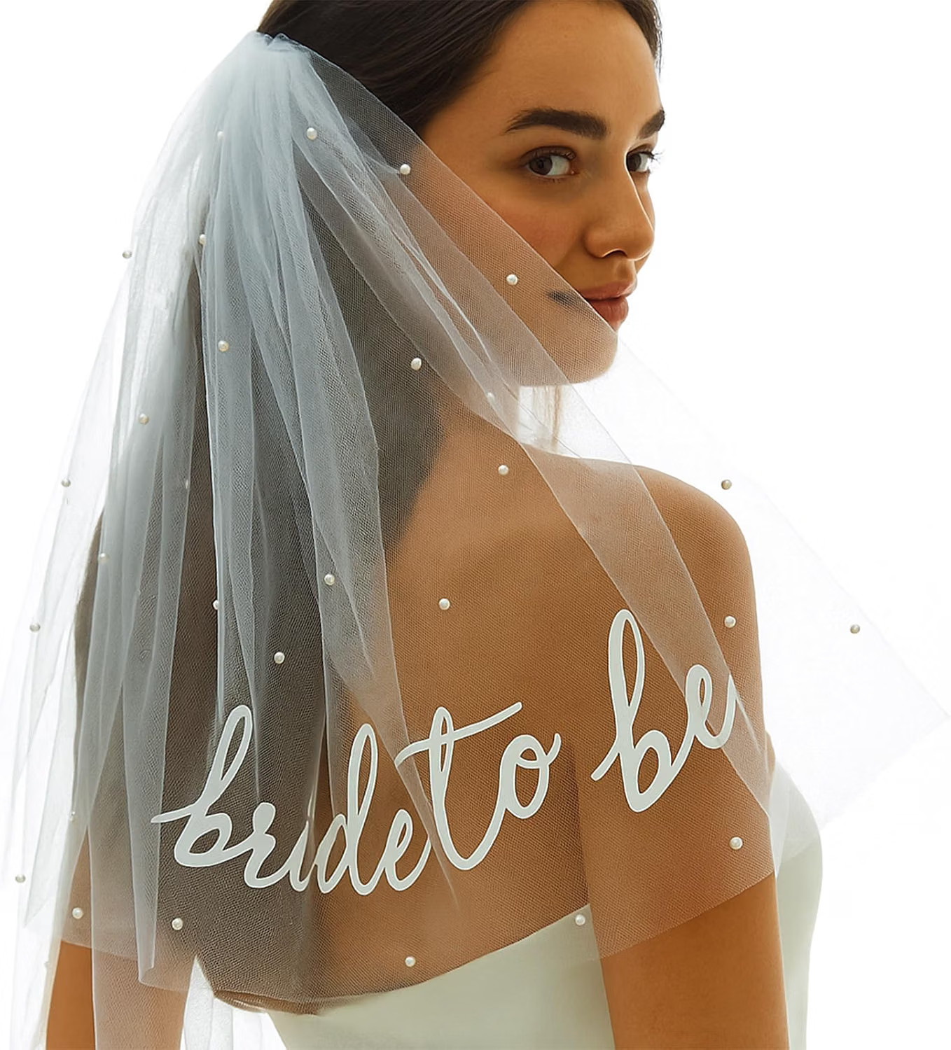 Bride to Be Sash Veil Bachelorette Party Accessories, Bridal Shower Decorations, Engagement Gifts for Bride | Amazon (US)
