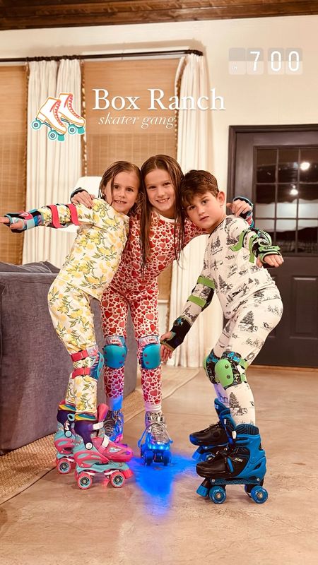 The kids have been invited to several skating parties and they love to practice their skills after dinner. I have them in full pads so hopefully we can avoid a hospital visit. Anyone remember roller skate dolls? I had one when I was little and she was head to toe pads. Love it! 

#LTKfamily #LTKkids #LTKfitness