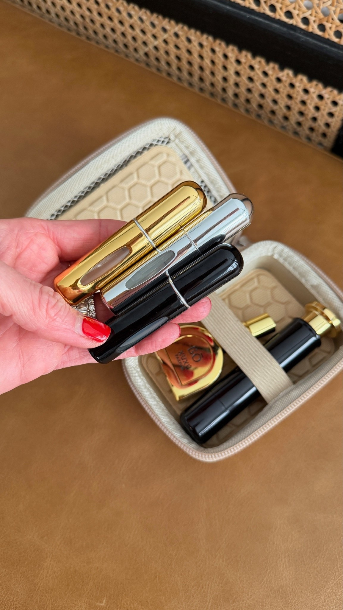 As a self proclaimed picky girl you know I had to bring multiple options of my favorite perfumes along with me on this trip. These bottles are perfect for traveling with your favorite scents, so is this carry case.

#LTKBeauty #LTKTravel #LTKgrwm