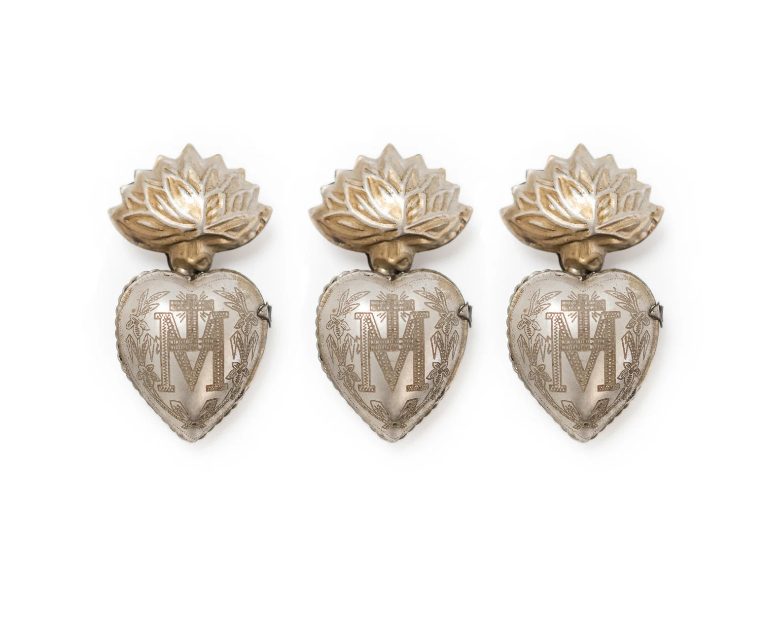 Sacred Heart, Milagro Heart, Set of 3, First Communion Gift, Silver Heart Box, Catholic Heart, Pr... | Etsy (US)