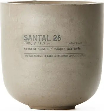 Santal 26 Concrete Candle | Nordstrom