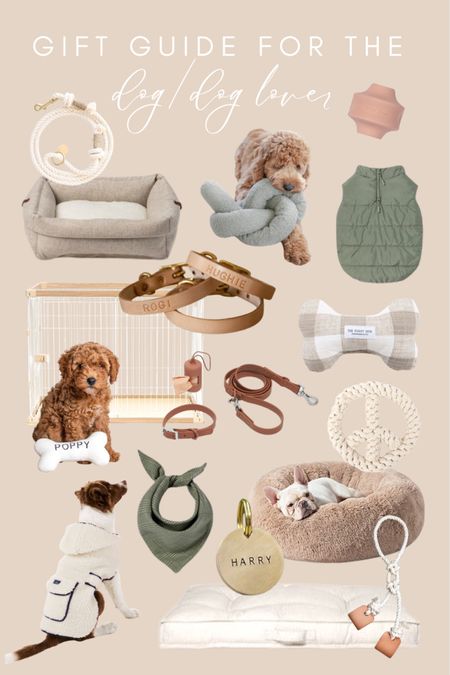 Gift guide for the dog/dog lover. #giftguide #aestheticdog #dogtoys 

#LTKGiftGuide #LTKHoliday #LTKSeasonal