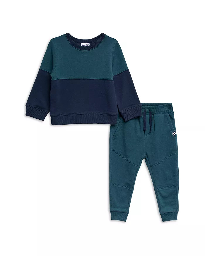 Splendid Boys' Stargazer Cotton Blend Color Blocked Crewneck Sweatshirt & Solid Sweatpants Set - ... | Bloomingdale's (US)