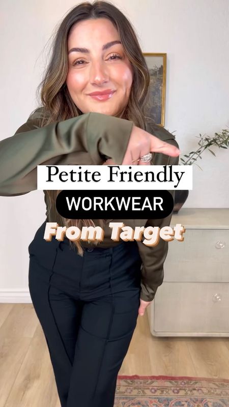 Pants size 4
Top size xs
Target workwear finds that are petite friendly!!

#LTKstyletip #LTKsalealert #LTKfindsunder50